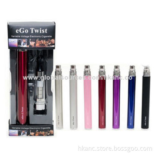 Hot Selling eGo-c Twist Variable Voltage Battery, 650/900/1,100/1,300mAh
